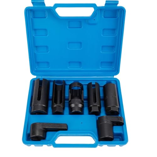 7-Pcs Oxygen Sensor Socket 22mm (7/8 in), 27mm, 29mm suitable for all Vehicle O2 Removal and Installation Universal Puller and Removal Tool von FUSHENGCHUANG