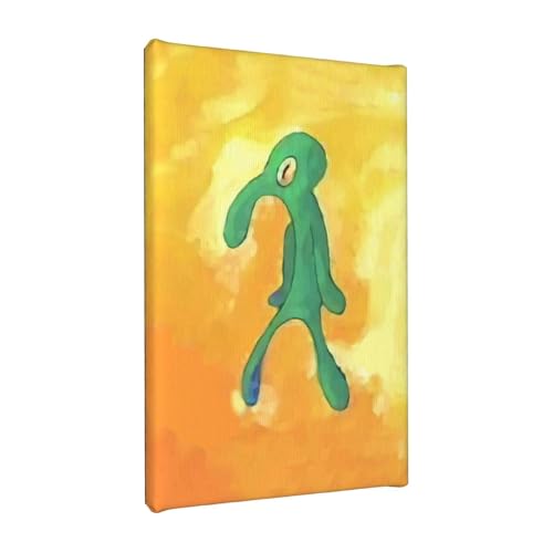 FUSHENGCHUANG Gemälde Leinwand Bilder für Schlafzimmer - Lustige Painting mit Rahmen - Hauch von Tüll Bild - Tolles Geschenk - 20x30cm von FUSHENGCHUANG