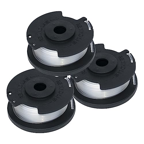 FUSHUI 3 Stück Ersatzspulen, Trimmerfaden für Einhell Lawn Trimmer GE-CT 18/28 Li GE-CT 18/28 Li TC.Akku-Rasentrimmer von FUSHUI