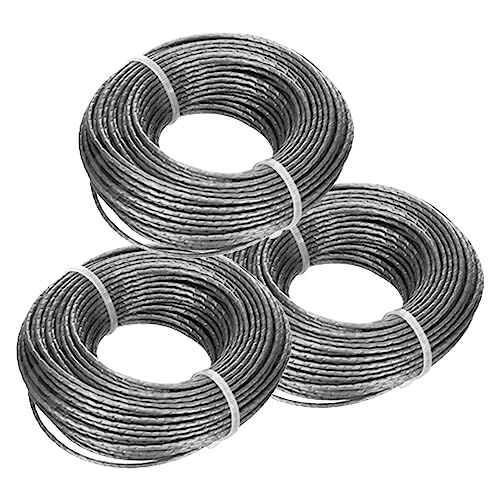 FUSHUI 3er-Pack Ersatz-Trimmerfaden, F016800462 Rasentrimmerfaden, kompatibel für Bosch EasyGrassCut18, 23, 26 und Bosch, UniversalGrassCut, Art 30-36, Art 24, Art 27 von FUSHUI