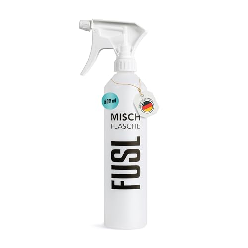 FUSL Reiniger-Sprühflasche 500 ml - Sprühflasche mit Skala und Überkopf-Sprühfunktion – Perfekt zum Mischen und Anwenden von Reinigungskonzentraten von FUSL
