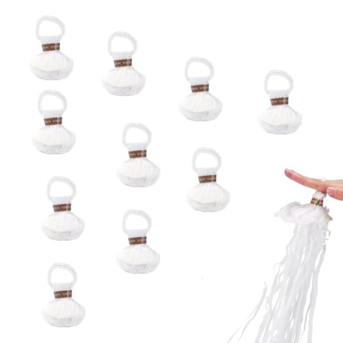10 Stück Wurf Luftschlangen Bombe Weiß Luftschlangen-Poppers Party Konfetti Luftschlangen für Silvester Hochzeit Party Geburtstag 10 Stück Wurf Luftschlangen Bombe Weiß Luftschlangen-Poppers Party Konfetti Luftschlangen für Silvester Hochzeit Party Geburtstag von FUSONGQINTANG