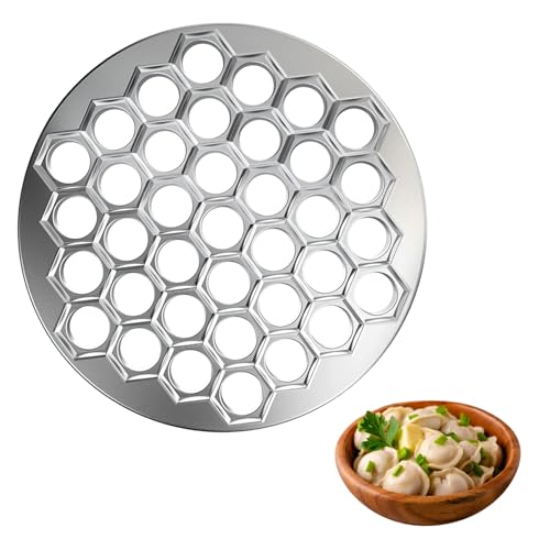 Dumpling Maker 37 Löcher Pelmeni Form Aluminiumlegierung Gefüllte Teigtaschen Ausstechform für Diy Kochen Familienfeiern Partys Dumpling Maker 37 Löcher Pelmeni Form Aluminiumlegierung Gefüllte Teigtaschen Ausstechform für Diy Kochen Familienfeiern Partys von FUSONGQINTANG
