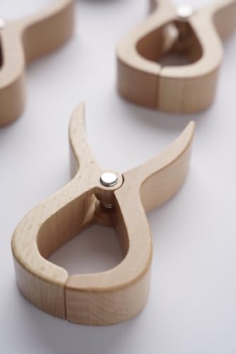 Accessories Spezielle Große Clips aus Holz Strand Klammern für Strandtuch Wäscheklammern Klammer Strandliege Yacht Kinderwagen Zubehör Geschenk (2, groß) von FUTURE OF FURNITURE