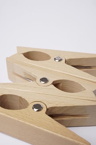 Accessories Spezielle Große Clips aus Holz Strand Klammern für Strandtuch Wäscheklammern Klammer Strandliege Yacht Kinderwagen Zubehör Geschenk (2, klein) von FUTURE OF FURNITURE