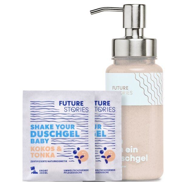 FUTURE STORIES Duschgel Starter Set - 1. Gen. Pumpspender von FUTURE STORIES