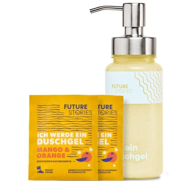 FUTURE STORIES Duschgel Starter Set - 1. Gen. Pumpspender von FUTURE STORIES