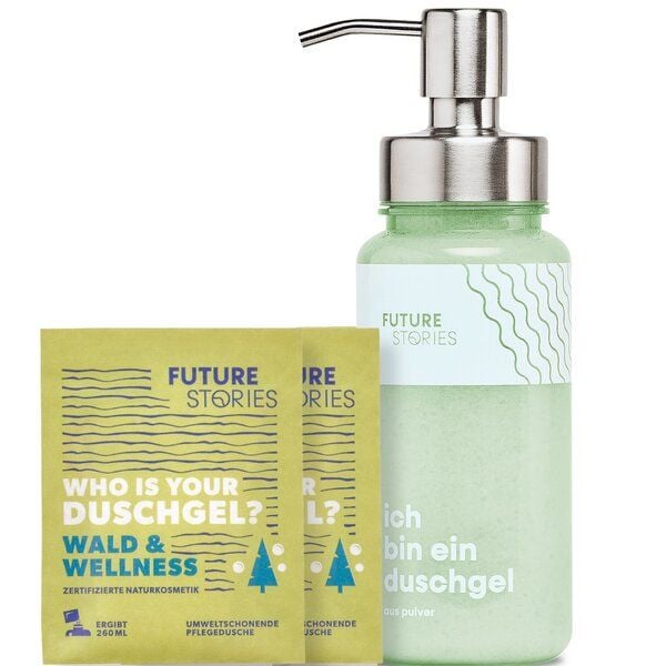 FUTURE STORIES Duschgel Starter Set - 1. Gen. Pumpspender von FUTURE STORIES