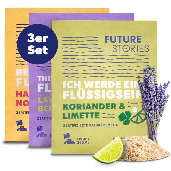 FUTURE STORIES Handseife - Flüssigseife Naturkosmetik 260 ml vers. Düfte von FUTURE STORIES