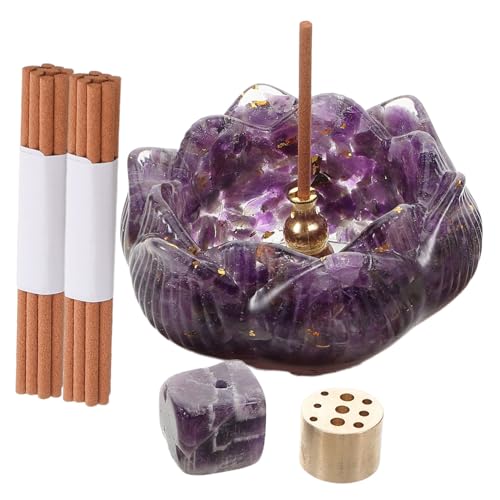 FUTUREORYY 1 Satz Dekorativer Räucherstäbchenhalter Set Eleganter Blumen Basis Räuchergefäß für Meditation und Heimdekoration Robustem Material Gefertigt von FUTUREORYY
