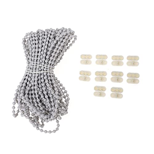 FUTUREORYY 1satz Blind Beaded Chain Cord Roller Shade Extender Einstellbare Kettenlänge Robustes Pom-Material Für Und Jalousien Graue Kugelkette Mit Zubehörteilen FUTUREORYY 1satz Blind Beaded Chain Cord Roller Shade Extender Einstellbare Kettenlänge Robustes Pom-Material Für Und Jalousien Graue Kugelkette Mit Zubehörteilen von FUTUREORYY