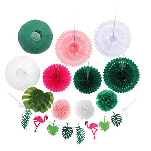 FUTUREORYY 1satz Tropisches Banner Flamingo Palmenblättern Papierfächer Deko Für Hawaiianische Strandparty Sommerfest BBQ Pool-Dekoration Mit Bunten Motiven Für Gemütliche Atmosphäre FUTUREORYY 1satz Tropisches Banner Flamingo Palmenblättern Papierfächer Deko Für Hawaiianische Strandparty Sommerfest BBQ Pool-Dekoration Mit Bunten Motiven Für Gemütliche Atmosphäre von FUTUREORYY