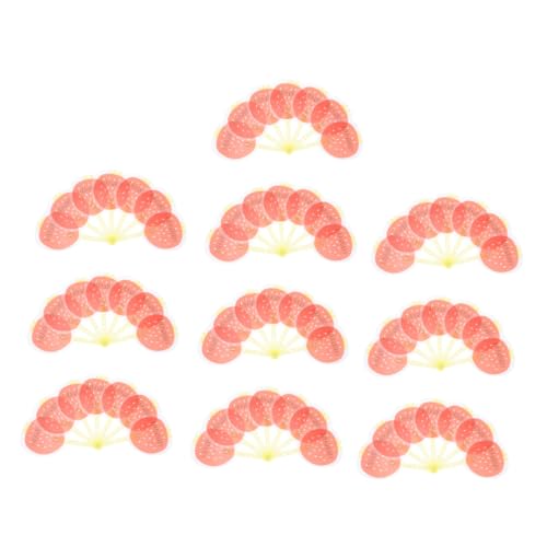 FUTUREORYY 10 Stück Faltbare Handfächer Cartoon Design Bunte Handventilatoren für Sommer Hochzeiten Partys und Kinderfeste Leicht und Praktisch von FUTUREORYY