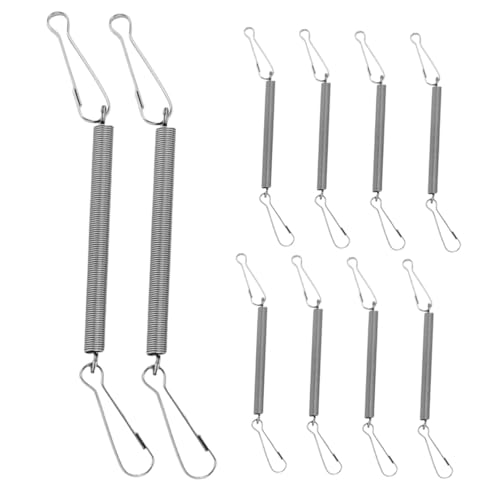 FUTUREORYY 10 Stück Federhaken für Kleintierkäfige Vielseitiger Verschluss für Trinkflaschen und Futterbehälter Verstellbare Befestigung für Kaninchen Meerschweinchen und Hamster von FUTUREORYY
