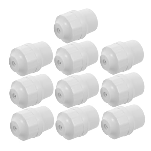 FUTUREORYY 10 Stück Lampenfassung aus Dickem Hitzebeständigem Kunststoff Schraubfassung für Led-birnen Stoßfest und Langlebig Geeignet für Deckenlampen Büro Zuhause und Lagerhallen von FUTUREORYY