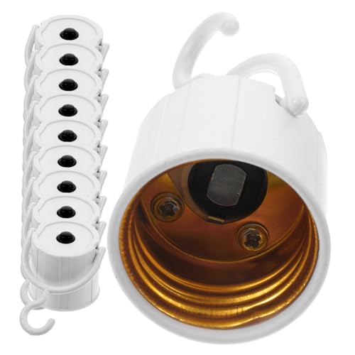 FUTUREORYY 10 Stück Notlicht Lampenfassungen mit Haken LED Lampensockel für Integrierte Akku Notleuchtmittel für Haushalt Büro Camping und Stromausfall Kompatibel mit LED Glühbirnen FUTUREORYY 10 Stück Notlicht Lampenfassungen mit Haken LED Lampensockel für Integrierte Akku Notleuchtmittel für Haushalt Büro Camping und Stromausfall Kompatibel mit LED Glühbirnen von FUTUREORYY