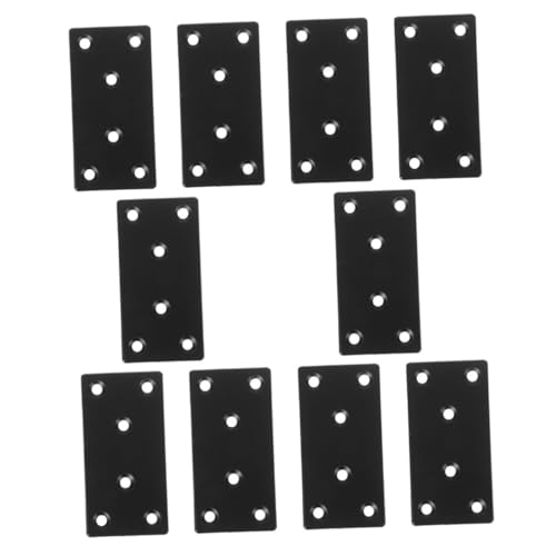 FUTUREORYY 10 Stück Schwarze Flachverbindungsplatten Stahl Hochfeste Metallwinkel zur Möbelverbindung Einfache Installation für Gartenmöbel und Holzprojekte FUTUREORYY 10 Stück Schwarze Flachverbindungsplatten Stahl Hochfeste Metallwinkel zur Möbelverbindung Einfache Installation für Gartenmöbel und Holzprojekte von FUTUREORYY