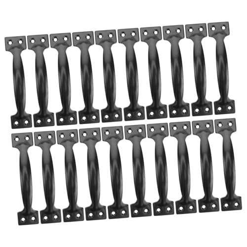 FUTUREORYY 10 Stück Teiliges Dunkles Möbelgriff Gebogene Tür und Schrankgriffe Praktische Möbelgriffe für Kommoden und Sideboards Modernes Design Glatte Oberfläche Komfortabler Griff von FUTUREORYY