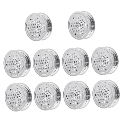 FUTUREORYY 10 Stück Teiliges Edelstahl Lüftungsgitter Set Rundes Atmungsaktives Loch Mesh Ventilationsabdeckung für Kleiderschrank Möbel Schuhschrank mit Bienenwabenförmigem Design zur FUTUREORYY 10 Stück Teiliges Edelstahl Lüftungsgitter Set Rundes Atmungsaktives Loch Mesh Ventilationsabdeckung für Kleiderschrank Möbel Schuhschrank mit Bienenwabenförmigem Design zur von FUTUREORYY
