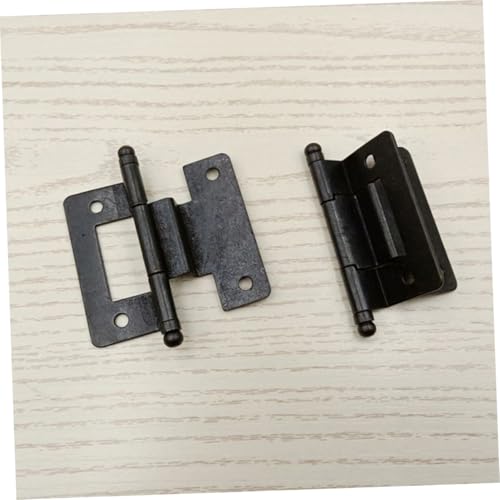 FUTUREORYY 10 Stück Teiliges Elektrophoretisch Beschichtet Langlebiges Verschleißfestes Schranktürscharnier für Möbel Einfach zu Montieren Geeignet für Küche Bad Büro und Heimgebrauch von FUTUREORYY
