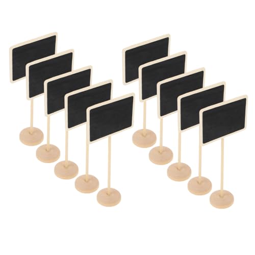 FUTUREORYY 10 Stück Teiliges Mini Holz Schiefertafeln Rechteckig Wiederbeschreibbar DIY Pflanzenstecker Botschaftstafeln Weihnachtsdeko Vielseitig Nutzbar für Garten Party Tisch von FUTUREORYY