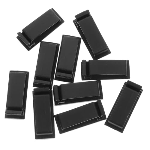 FUTUREORYY 10 Stück Teiliges Selbstklebende Kabelhalter für Verlängerungskabel Robuste Kabelclips mit Starker Haftung Kleine Kabelklemmen für Schreibtisch Kabelmanagement Wiederverwendbare von FUTUREORYY