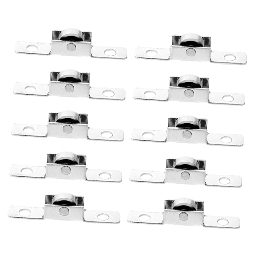 FUTUREORYY 10 Stück Teiliges Tür und Fenster Schiebepulley aus Geräuschloser Lager Rollenmechanismus Langlebige Laufrollen für Schiebetüren Einfache Montage Vielseitig Einsetzbar für Patio von FUTUREORYY