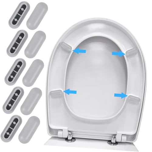FUTUREORYY 10 Stück Teiliges WC-Sitz Dämpfer mit selbstklebenden Anti-Rutsch Gummipolstern Toilettensitz Polster zur Geräuschreduzierung und Stabilitätsverbesserung Passend für FUTUREORYY 10 Stück Teiliges WC-Sitz Dämpfer mit selbstklebenden Anti-Rutsch Gummipolstern Toilettensitz Polster zur Geräuschreduzierung und Stabilitätsverbesserung Passend für von FUTUREORYY