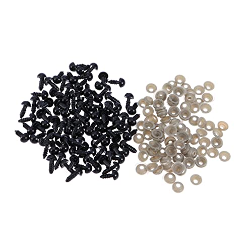 FUTUREORYY 100stücke Kunststoff Sicherheitsaugen Mit Unterlegscheiben Augen Für Puppen Stofftiere Und DIY Bastelprojekte Sicherheitsaugen Zubehör Für Plüschspielzeug FUTUREORYY 100stücke Kunststoff Sicherheitsaugen Mit Unterlegscheiben Augen Für Puppen Stofftiere Und DIY Bastelprojekte Sicherheitsaugen Zubehör Für Plüschspielzeug von FUTUREORYY