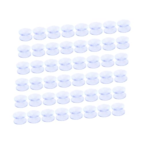 FUTUREORYY 100 Stück Doppelseitige Transparente Saugnäpfe rutschfeste Glas Tischplatten Abstandshalter Wiederverwendbare Rutsch Pads für Glas Fliesen und Glatte Oberflächen Klare Möbel von FUTUREORYY