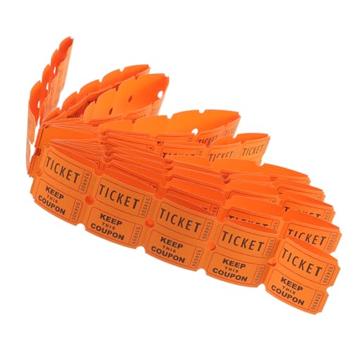 FUTUREORYY 100 Stück Raffle Tickets Lose für Gewinnspiele und Veranstaltungen Perforiert Dickem Vielseitig Einsetzbar für Partys Karneval Schulveranstaltungen und Einkaufszentrum von FUTUREORYY
