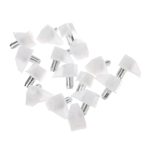 FUTUREORYY 100 Stück Regalbodenträger aus Robustem PP und Eisen Langlebige Einlegebodenhalter für Bücherregale Schränke Vitrinen Einfache Montage Passend für Einlegeböden in Haushalt und von FUTUREORYY