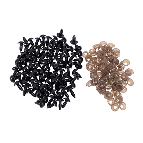 FUTUREORYY 100 Stück Teiliges Kunststoff Sicherheitsaugen mit Unterlegscheiben für Puppen Bären Plüschtiere DIY Basteln Spielzeugzubehör FUTUREORYY 100 Stück Teiliges Kunststoff Sicherheitsaugen mit Unterlegscheiben für Puppen Bären Plüschtiere DIY Basteln Spielzeugzubehör von FUTUREORYY