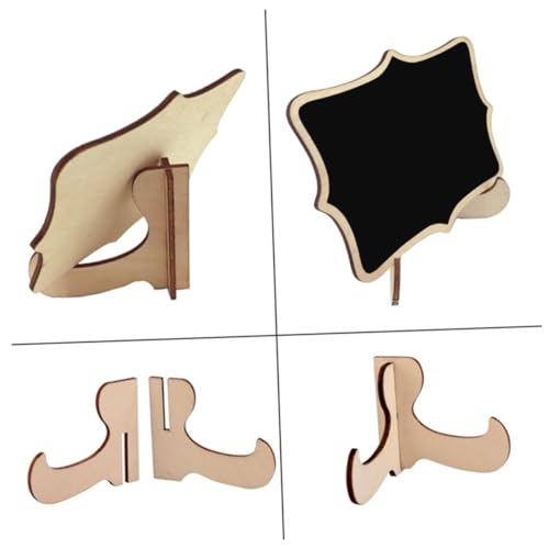 FUTUREORYY 10Stücke Mini Tafel Schwarz für Hochzeiten und Home Decor Dekorative Message Boards mit Ständer zum Beschriften und Verschenken von FUTUREORYY