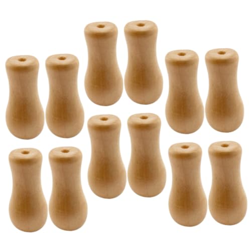 FUTUREORYY 12 Stück Teiliges Holz Kordelknöpfe für Fensterabdeckungen Langlebige Ersatzteile aus Robustem Holz Passend für Jalousien Fensterbekleidungen Plissee schnüre Minimalistisches von FUTUREORYY