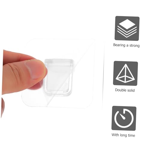 FUTUREORYY 12 Stück Teiliges Selbstklebendes Regalbodenträger Verstärkte Bohrfreie Transparente Einlegebodenhalterung Schrankgeeignet Spurlos Einfache Montage Kratzfreie Oberfläche von FUTUREORYY