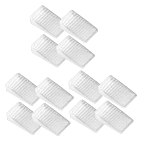 FUTUREORYY 12 Stück Teiliges Transparente Möbelkeile aus Robustem Möbel Nivellierkeile für Tisch Tür Schrank und Fenster Witterungsbeständig rutschfest zum Ausgleich Unebener Zufällige Farbe von FUTUREORYY