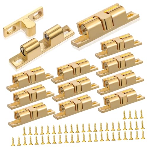 FUTUREORYY 12 Stück Teiliges Türschnäpper aus Zinklegierung Verstellbarer Kugelverschluss mit Feder Rostfrei und Langlebig für Schrank Kleiderschrank Möbeltüren Einfache Montage mit FUTUREORYY 12 Stück Teiliges Türschnäpper aus Zinklegierung Verstellbarer Kugelverschluss mit Feder Rostfrei und Langlebig für Schrank Kleiderschrank Möbeltüren Einfache Montage mit von FUTUREORYY
