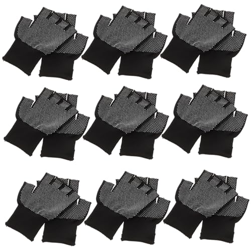 FUTUREORYY 15 Paare Arbeitshandschuhe Halbfinger Nylonbeschichtung Rutschfest Schutzhandschuhe Für Präzisionsarbeit Herren Damen von FUTUREORYY