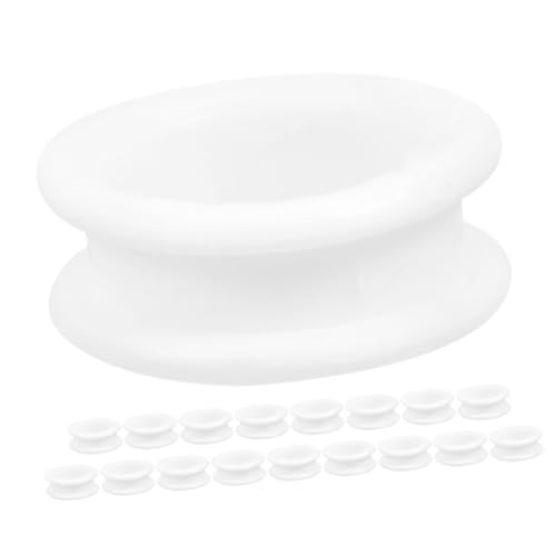 FUTUREORYY 18 Stück Scheren Silikonringe Scheren Fingergriffe Haarscherenringe Friseurscheren Fingerringe Weiche Gummi Scherengriffe Daumeneinsätze Griffe Fingerschutzring Kieselgel von FUTUREORYY