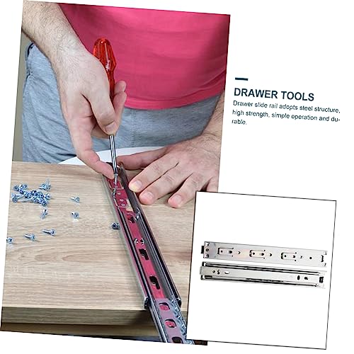 FUTUREORYY 2 Paare Möbel Schubladenauszüge Teilige Teleskopschienen aus Langlebigem Belastbar Geeignet für Küchen Kleiderschrank und Möbel FUTUREORYY 2 Paare Möbel Schubladenauszüge Teilige Teleskopschienen aus Langlebigem Belastbar Geeignet für Küchen Kleiderschrank und Möbel von FUTUREORYY