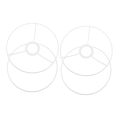 FUTUREORYY 2 Paare Retro Lampenschirm mit Sockel Diy Lampenschirm Ringe für Tisch Boden und Pendelleuchten Durchmesser für Kreative Raumgestaltung von FUTUREORYY