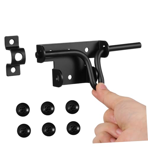 FUTUREORYY 2 Robuster Türriegel für Außenzäune Schwerlast-schiebetürschloss mit Sicherem Verschluss Witterungsbeständig für Links Rechtsanschlag als Sicherheitsriegel für Gartentore von FUTUREORYY