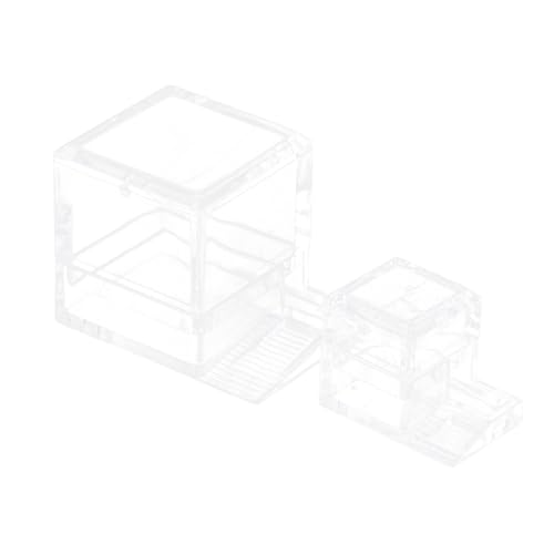 FUTUREORYY 2 STÜCK Teiliges Ameisen Wasserfütterungsbehälter Transparente Futterboxen für Ameisen Heimbedarf für Wasserversorgung von FUTUREORYY