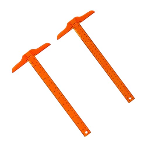 FUTUREORYY 2 STÜCK Teiliges T form Lineal Kunststoff mit Doppelseitiger Messskala Präzises Messwerkzeug für Zeichnung Layout Studium und Handwerk Langlebig und Sicher Orange FUTUREORYY 2 STÜCK Teiliges T form Lineal Kunststoff mit Doppelseitiger Messskala Präzises Messwerkzeug für Zeichnung Layout Studium und Handwerk Langlebig und Sicher Orange von FUTUREORYY