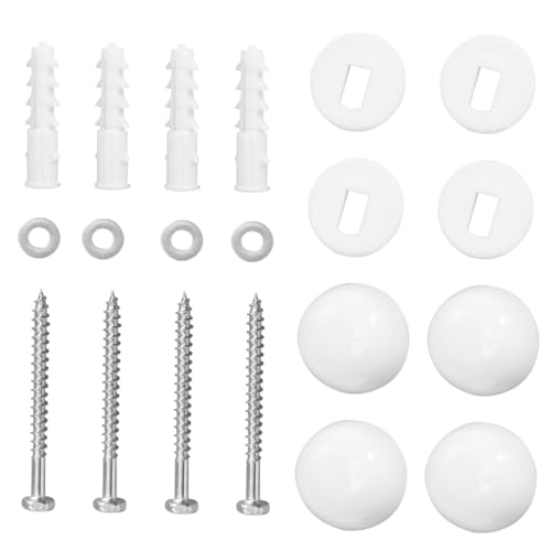 FUTUREORYY 2 Sätze Toilettenschrauben Edelstahl Eisen Wc Befestigungsschrauben Robust Flexibel für Toilettenmontage Ersatz Schraubenset für Toilettensitz Fixierschrauben Zubehör von FUTUREORYY