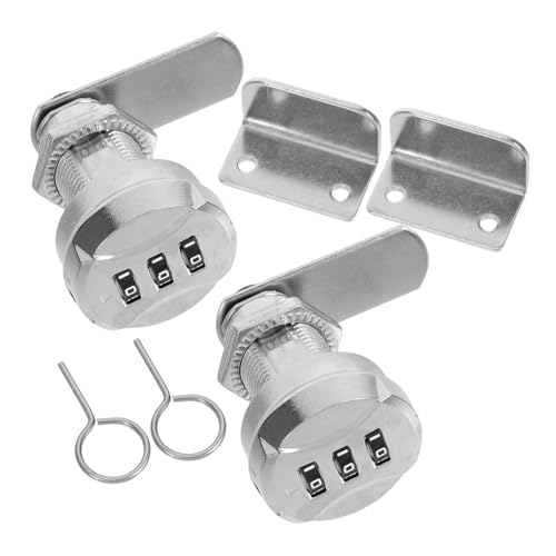 FUTUREORYY 2 Sätze Zinklegierung Zahlenschloss für Schrankschubladen und Briefkästen Mechanisches Kombinationsschloss ohne Schlüssel Einstellbarer Code Vielseitig für Aktenschränke und Möbel FUTUREORYY 2 Sätze Zinklegierung Zahlenschloss für Schrankschubladen und Briefkästen Mechanisches Kombinationsschloss ohne Schlüssel Einstellbarer Code Vielseitig für Aktenschränke und Möbel von FUTUREORYY