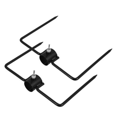 FUTUREORYY 2 Stück Bodenflaggenpfahl, Eisen, Gartenflaggenhalter, Pfahl, Angeln, Camping, Strandschirmstangen-stabilisatorständer Für Den Außenbereich, Garten, Hof, Terrasse von FUTUREORYY