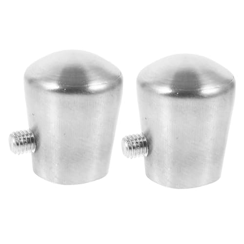 FUTUREORYY 2 Stück Edelstahl Handlauf Endkappen Rostfrei und Langlebig Schützende Treppenpfosten abdeckungen mit Gebürsteter Oberfläche Einfache Montage Geeignet als Metallrohr Stopfen für von FUTUREORYY