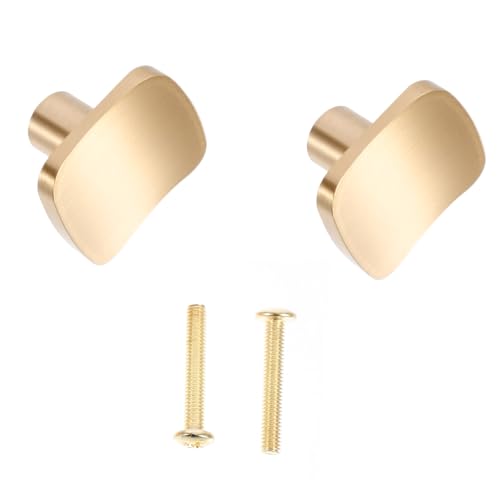 FUTUREORYY 2 Stück Goldene Möbelgriffe Quadratisch aus Messing Starke Tragkraft Moderne Schrank und Schubladengriffe für Kleiderschränke und Möbel Einfache Montage Langlebig und Formstabil FUTUREORYY 2 Stück Goldene Möbelgriffe Quadratisch aus Messing Starke Tragkraft Moderne Schrank und Schubladengriffe für Kleiderschränke und Möbel Einfache Montage Langlebig und Formstabil von FUTUREORYY